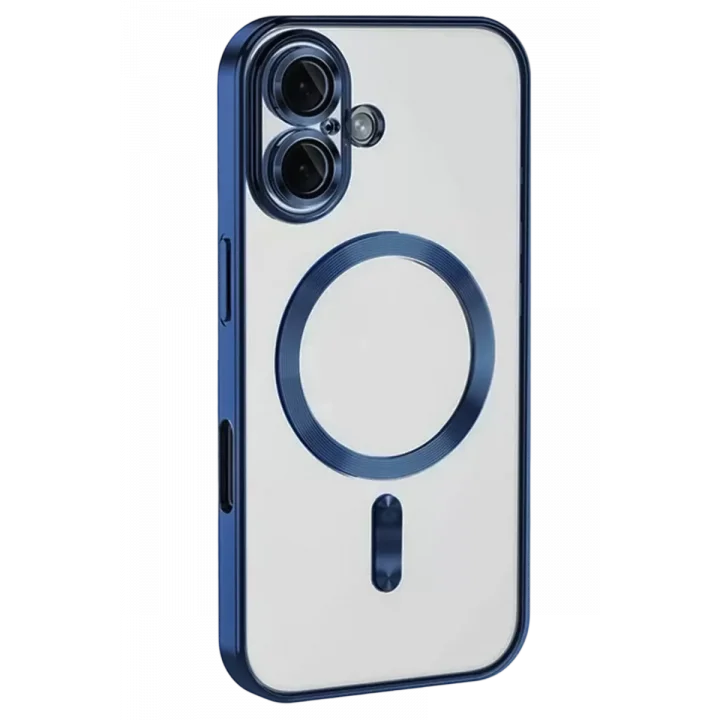 Mey İthalat®   iPhone 16 Kılıf Kross Magneticsafe Kapak - Lacivert