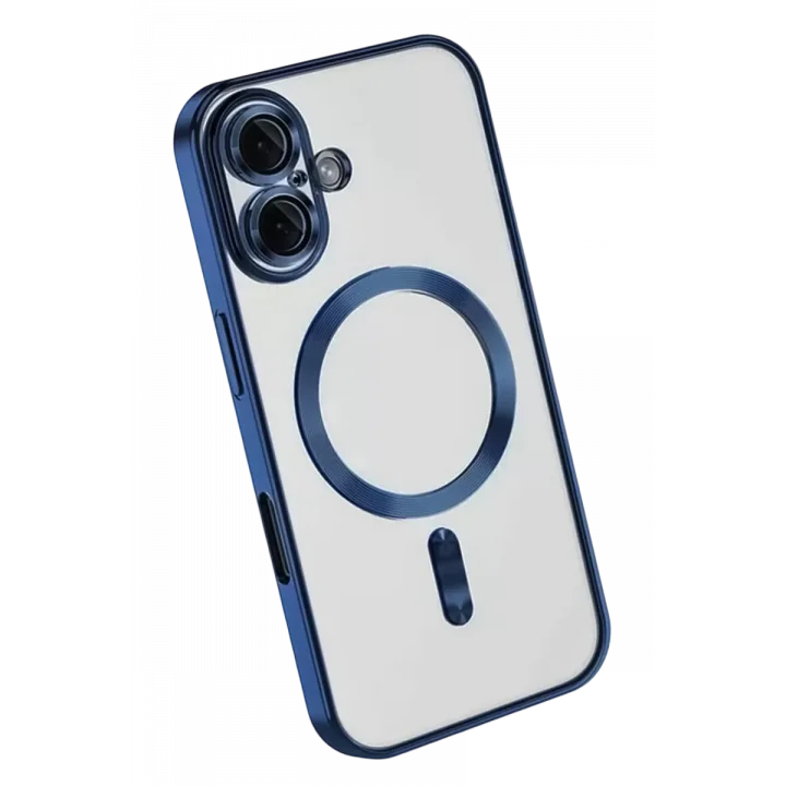 Mey İthalat®   iPhone 16 Kılıf Kross Magneticsafe Kapak - Lacivert