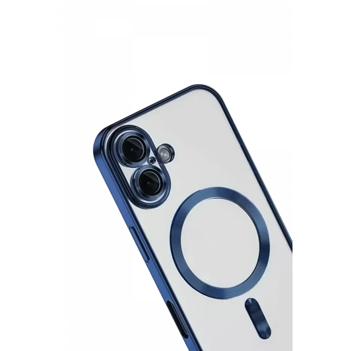 Mey İthalat®   iPhone 16 Kılıf Kross Magneticsafe Kapak - Lacivert