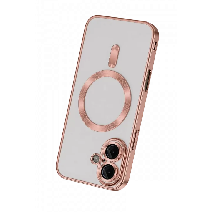 Mey İthalat®   iPhone 16 Kılıf Kross Magneticsafe Kapak - Rose