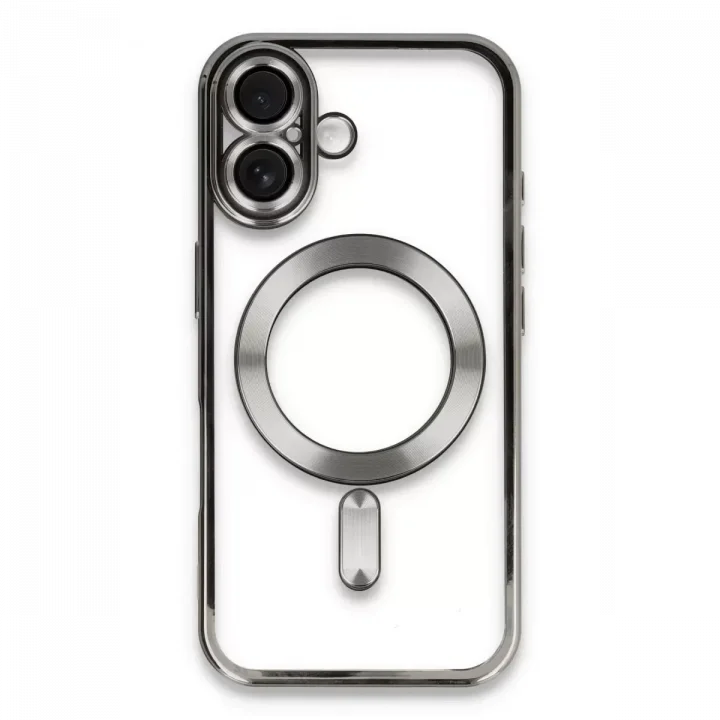 Mey İthalat®   iPhone 16 Kılıf Kross Magneticsafe Kapak - Titan Gri