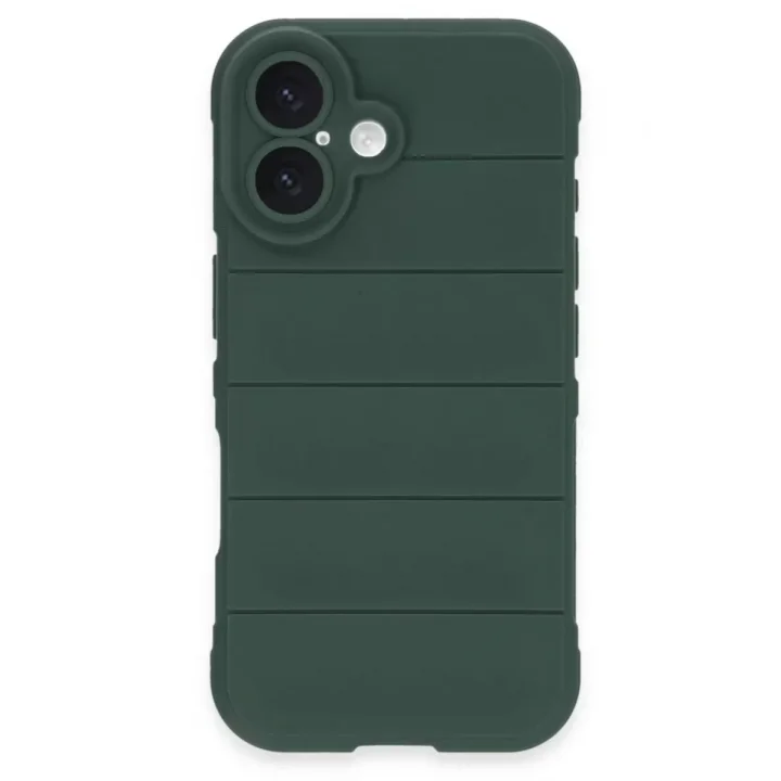Mey İthalat®   iPhone 16 Kılıf Optimum Silikon - Koyu Yeşil