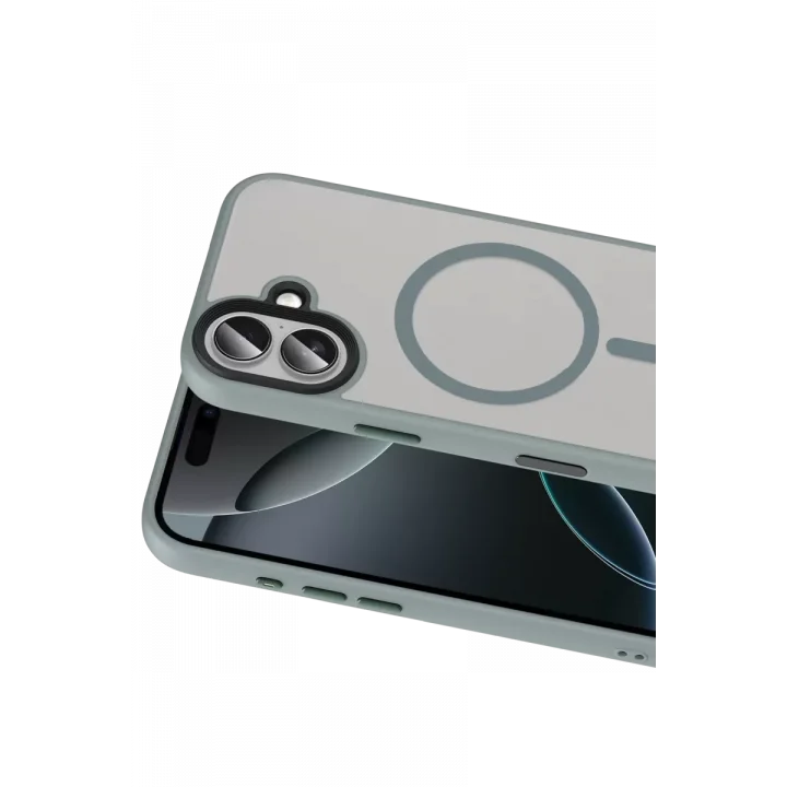 Mey İthalat®   iPhone 16 Megane Magsafe Kapak - Titan Gri