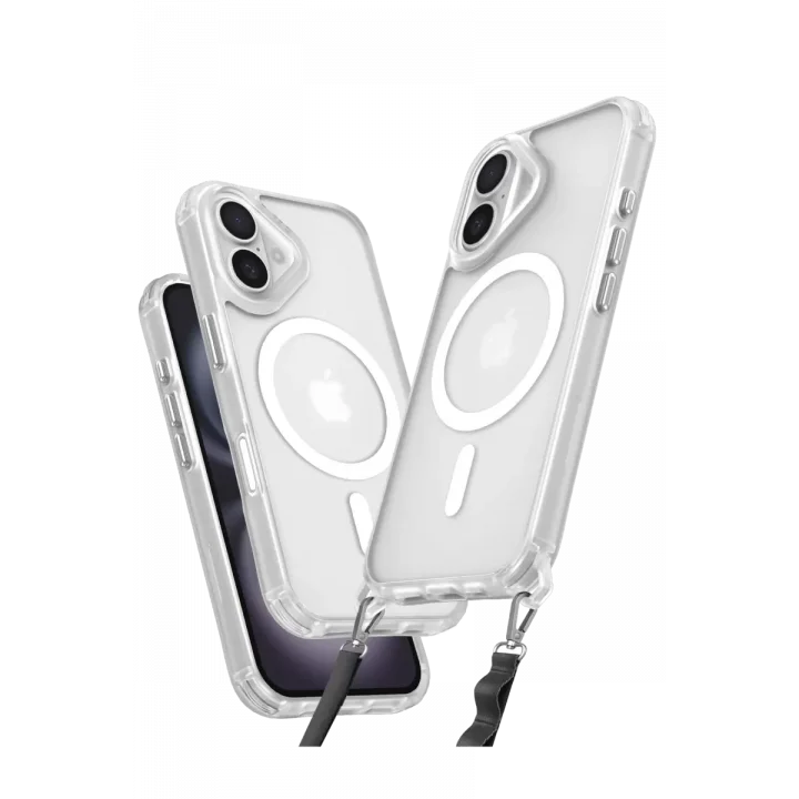 Mey İthalat®   iPhone 16 Plus Kılıf Enka Magsafe Silikon Kılıf - Şeffaf