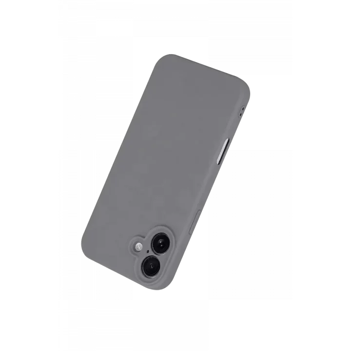 Mey İthalat®   iPhone 16 Plus Kılıf First Silikon - Gri