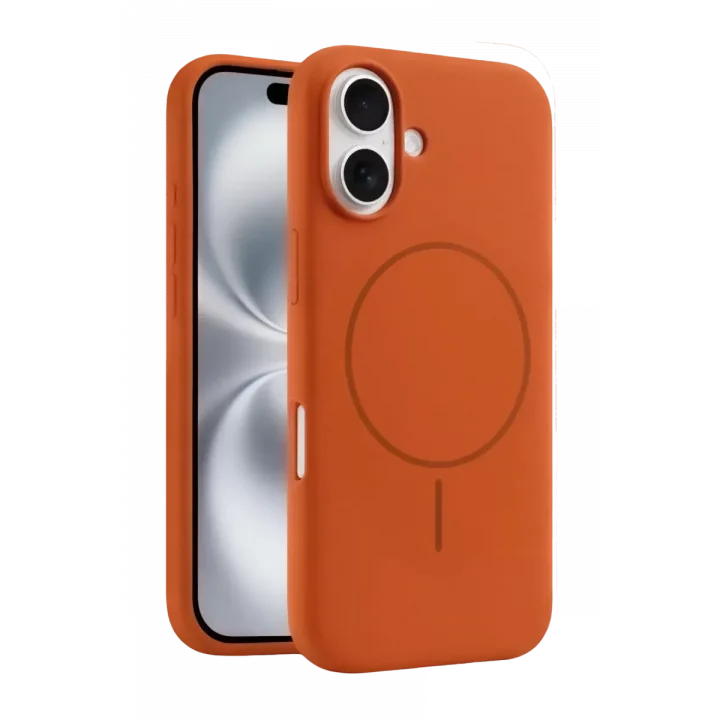 Mey İthalat®   iPhone 16 Plus Kılıf Jully Magsafe Kapak - Turuncu