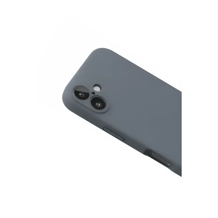 Mey İthalat®   iPhone 16 Plus Kılıf Nano içi Kadife Silikon - Gri