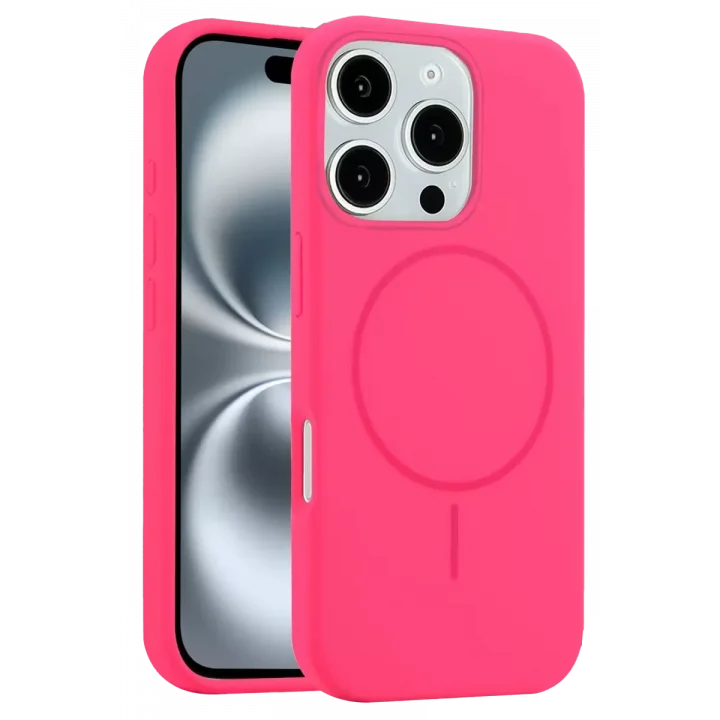 Mey İthalat®   iPhone 16 Pro Kılıf Jully Magsafe Kapak - Pembe