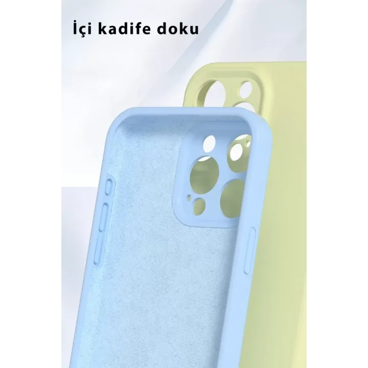 Mey İthalat®   iPhone 16 Pro Kılıf Nano içi Kadife Silikon - Lila