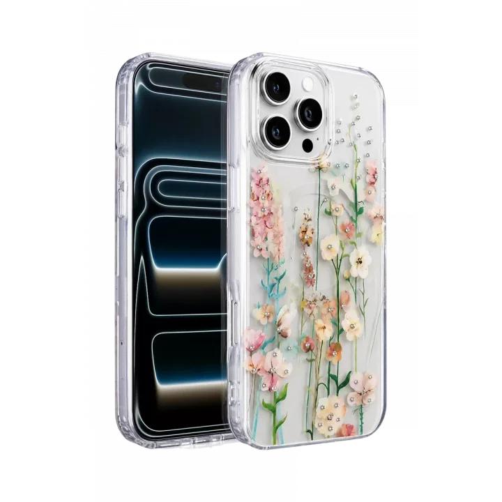 Mey İthalat®   iPhone 16 Pro Max Desina Magsafe Kapak - Desen 1