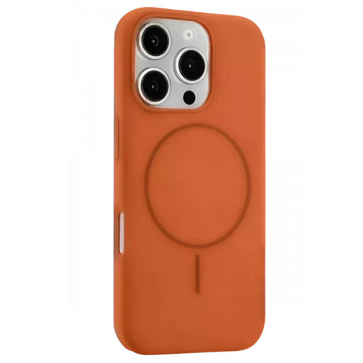 Mey İthalat®   iPhone 16 Pro Max Kılıf Jully Magsafe Kapak - Turuncu