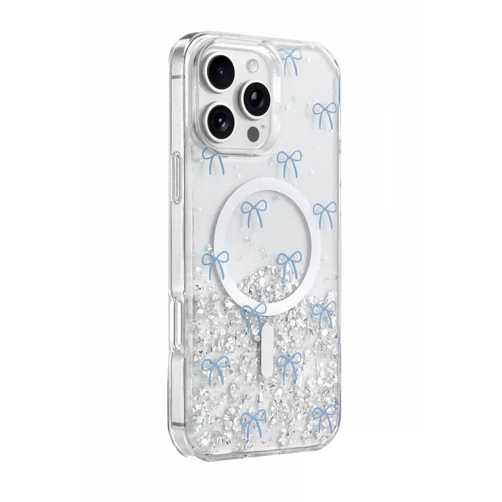 Mey İthalat®   iPhone 16 Pro Max Misk Simli Magsafe Kapak - Desen 3