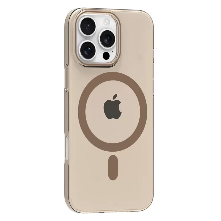 Mey İthalat®   iPhone 16 Pro Max PC Blank Magsafe Kapak - Çöl Titanyum