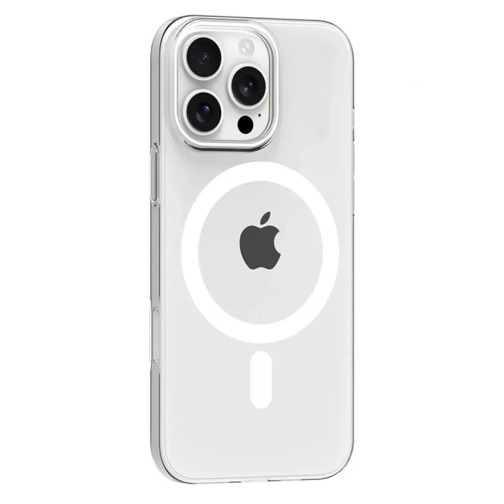 Mey İthalat®   iPhone 16 Pro Max PC Blank Magsafe Kapak - Şeffaf