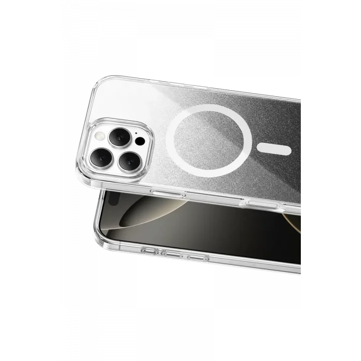 Mey İthalat®   iPhone 16 Pro Max Sora Simli Magsafe Kapak - Siyah