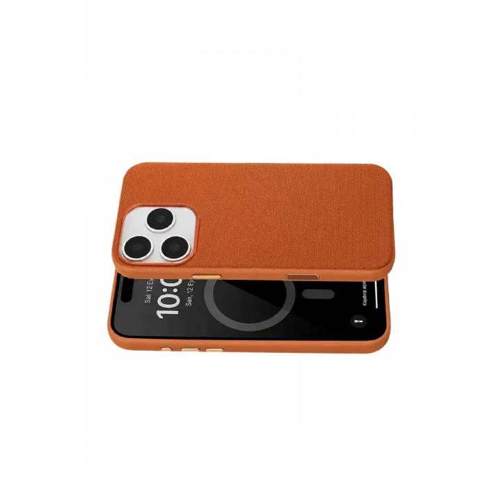 Mey İthalat®   iPhone 16 Pro Max Vero Magsafe Kapak - Turuncu