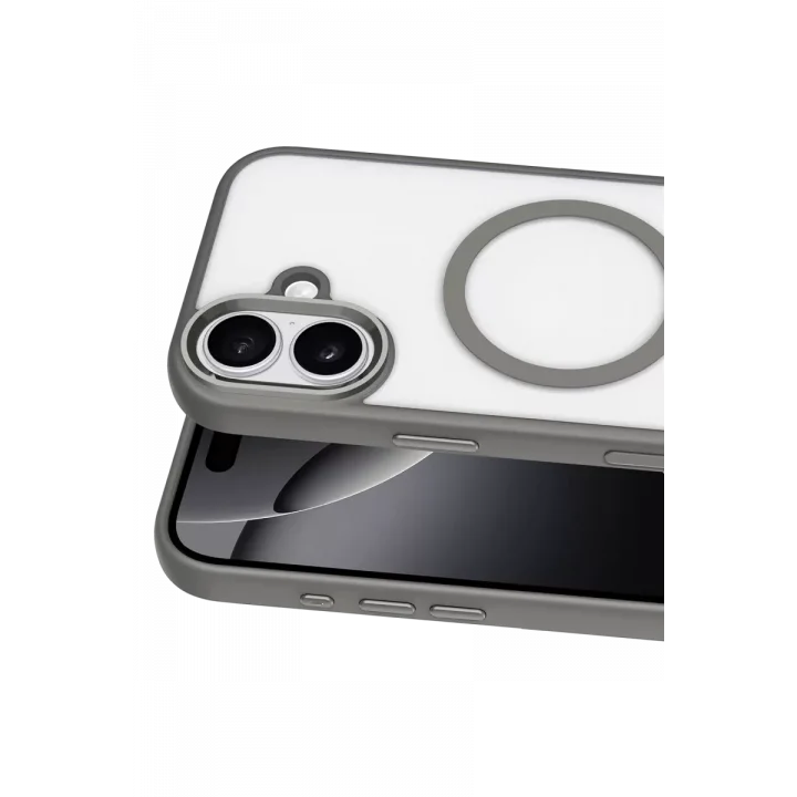 Mey İthalat®   iPhone 16 Terea Magsafe Kapak - Gri