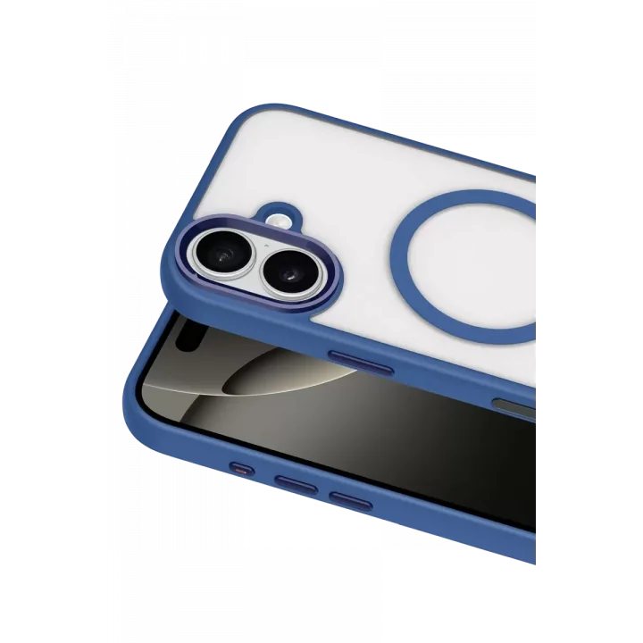 Mey İthalat®   iPhone 16 Terea Magsafe Kapak - Lacivert