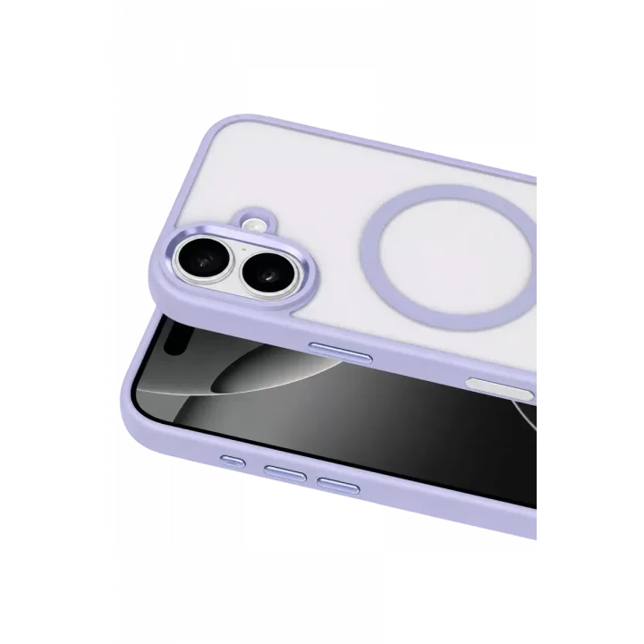 Mey İthalat®   iPhone 16 Terea Magsafe Kapak - Mor