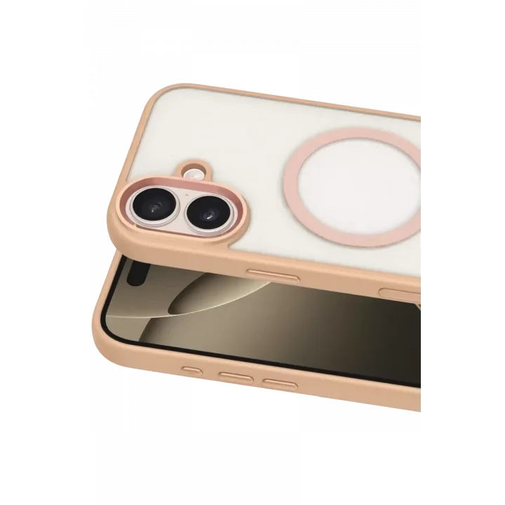 Mey İthalat®   iPhone 16 Terea Magsafe Kapak - Pembe