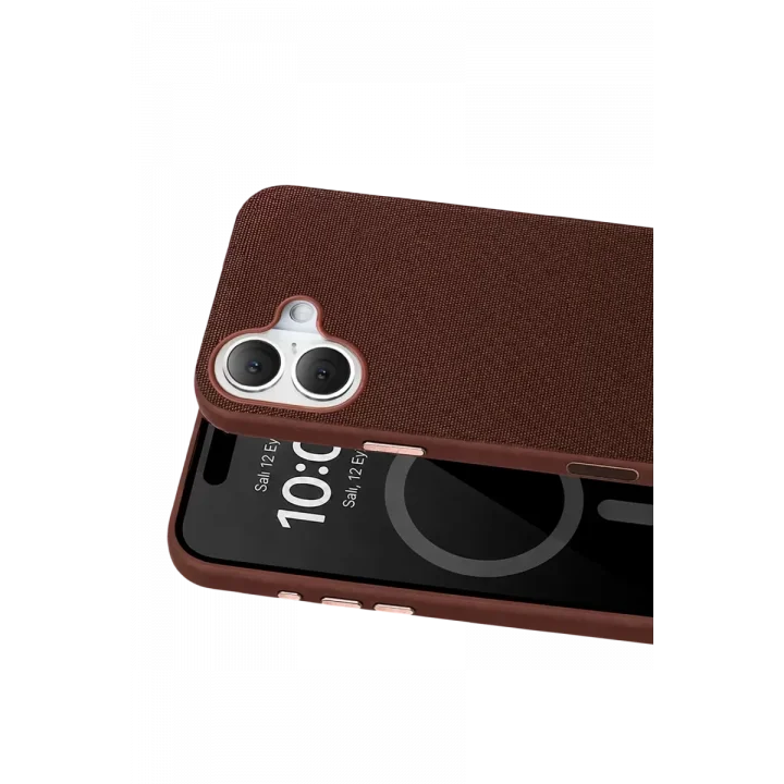 Mey İthalat®   iPhone 16 Vero Magsafe Kapak - Kahverengi