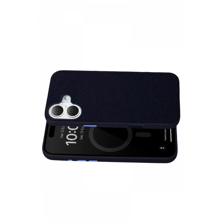 Mey İthalat®   iPhone 16 Vero Magsafe Kapak - Mavi
