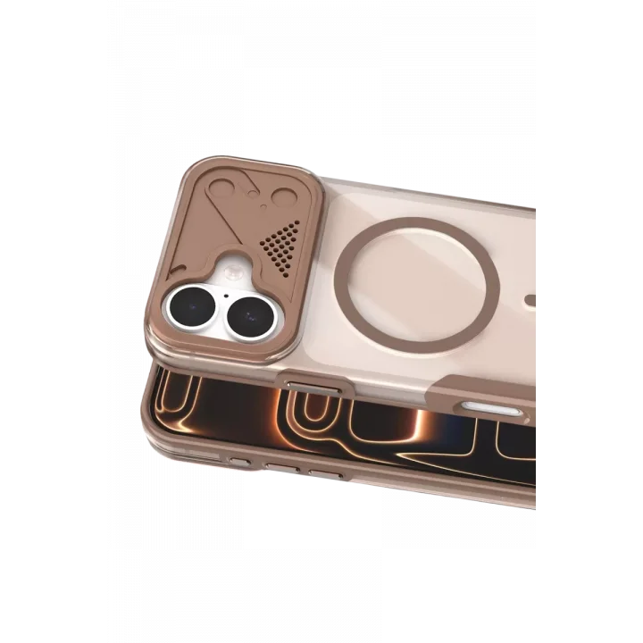 Mey İthalat®   iPhone 16 Zinko Magsafe Kapak - Çöl Titanyum