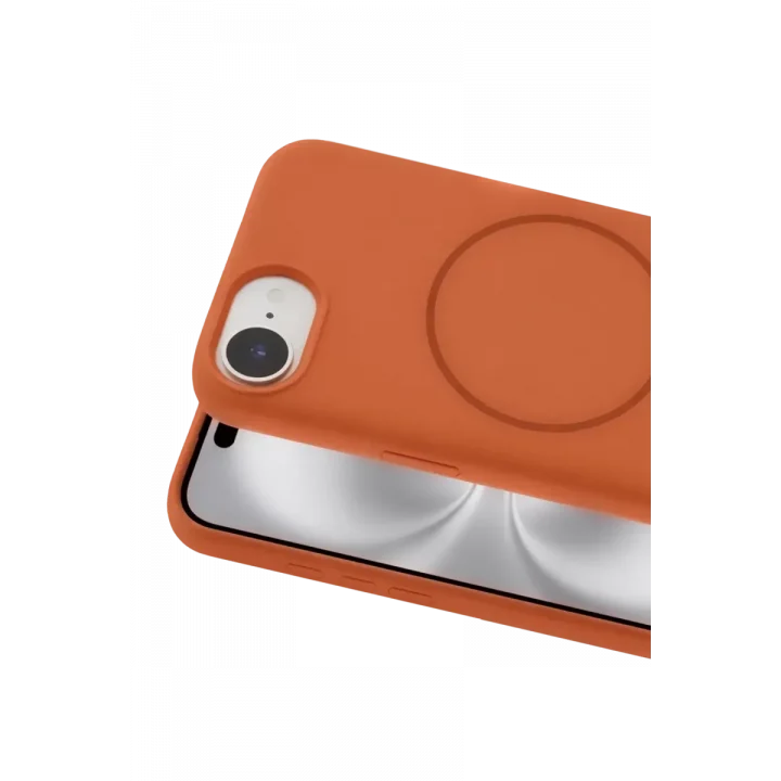 Mey İthalat®   iPhone 16E Kılıf Jully Magsafe Kapak -Turuncu