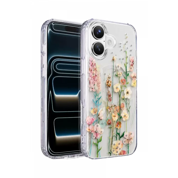 Mey İthalat®   iPhone 17 Desina Magsafe Kapak - Desen 1