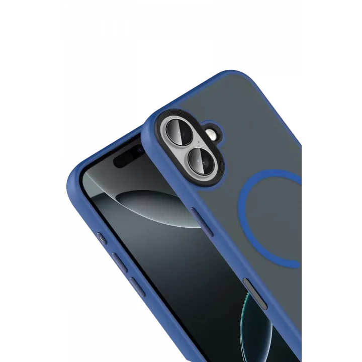 Mey İthalat®   iPhone 17 Megane Magsafe Kapak - Lacivert