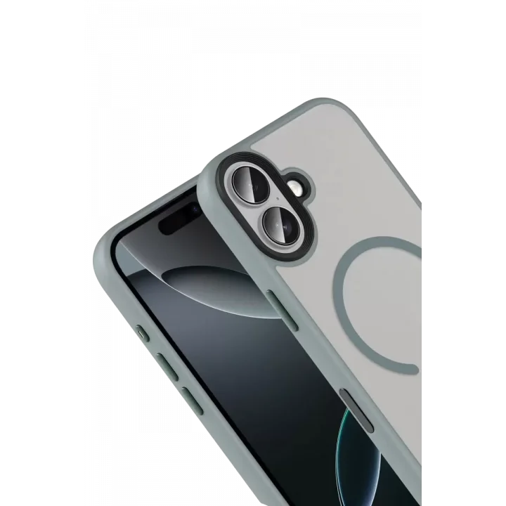 Mey İthalat®   iPhone 17 Megane Magsafe Kapak - Titan Gri