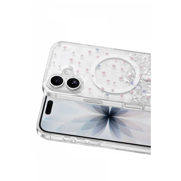 Mey İthalat®   iPhone 17 Misk Simli Magsafe Kapak - Desen 1