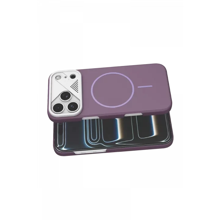 Mey İthalat®   iPhone 17 Pro Export Magsafe Kapak - Mor