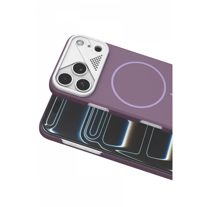 Mey İthalat®   iPhone 17 Pro Max Export Magsafe Kapak - Mor