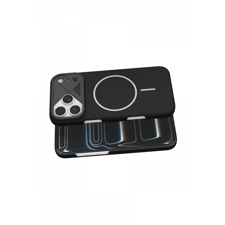 Mey İthalat®   iPhone 17 Pro Max Export Magsafe Kapak - Siyah