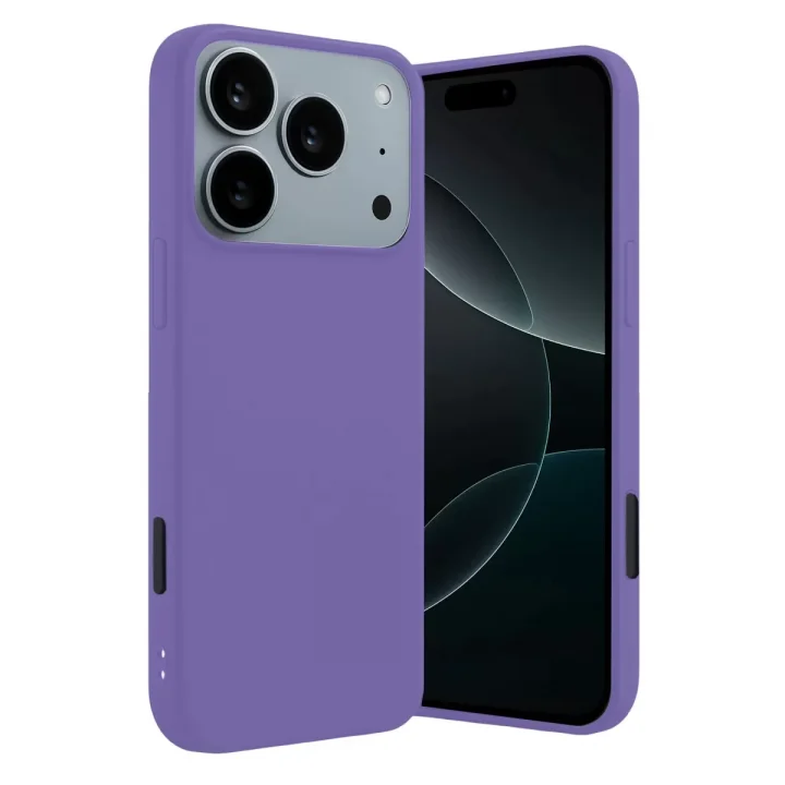 Mey İthalat®   iPhone 17 Pro Max First Silikon - Lila