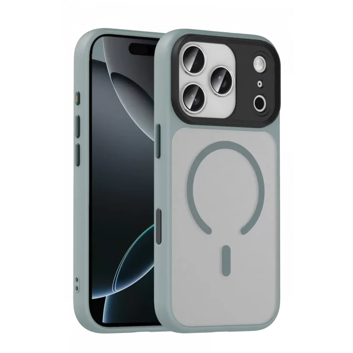 Mey İthalat®   iPhone 17 Pro Max Megane Magsafe Kapak - Titan Gri