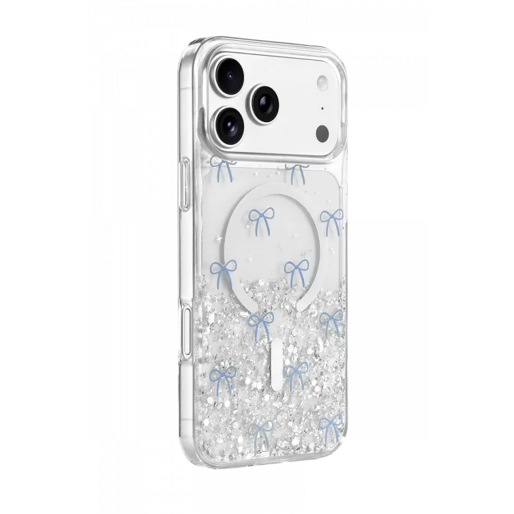 Mey İthalat®   iPhone 17 Pro Max Misk Simli Magsafe Kapak - Desen 3