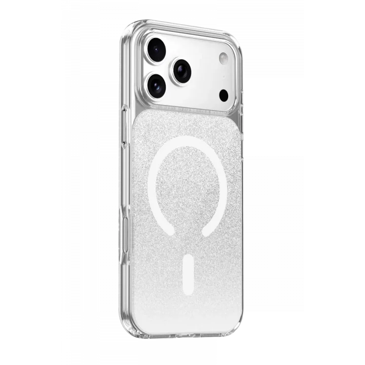 Mey İthalat®   iPhone 17 Pro Max Sora Simli Magsafe Kapak - Beyaz