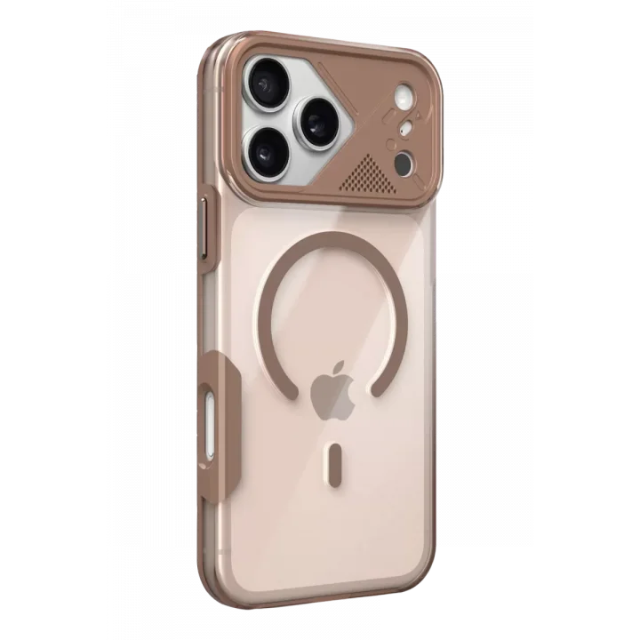 Mey İthalat®   iPhone 17 Pro Max Zinko Magsafe Kapak - Çöl Titanyum