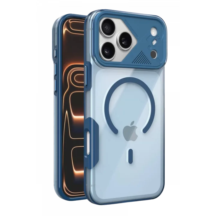 Mey İthalat®   iPhone 17 Pro Max Zinko Magsafe Kapak - Lacivert