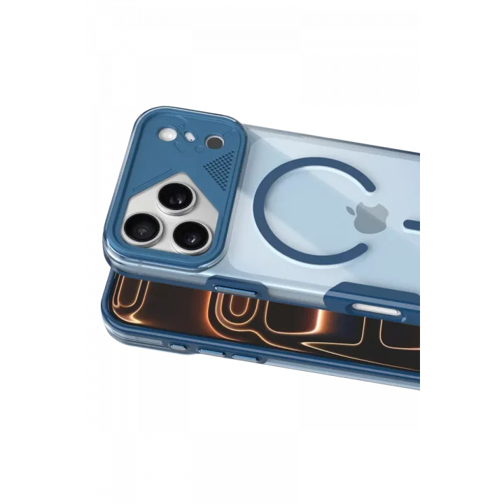 Mey İthalat®   iPhone 17 Pro Max Zinko Magsafe Kapak - Lacivert