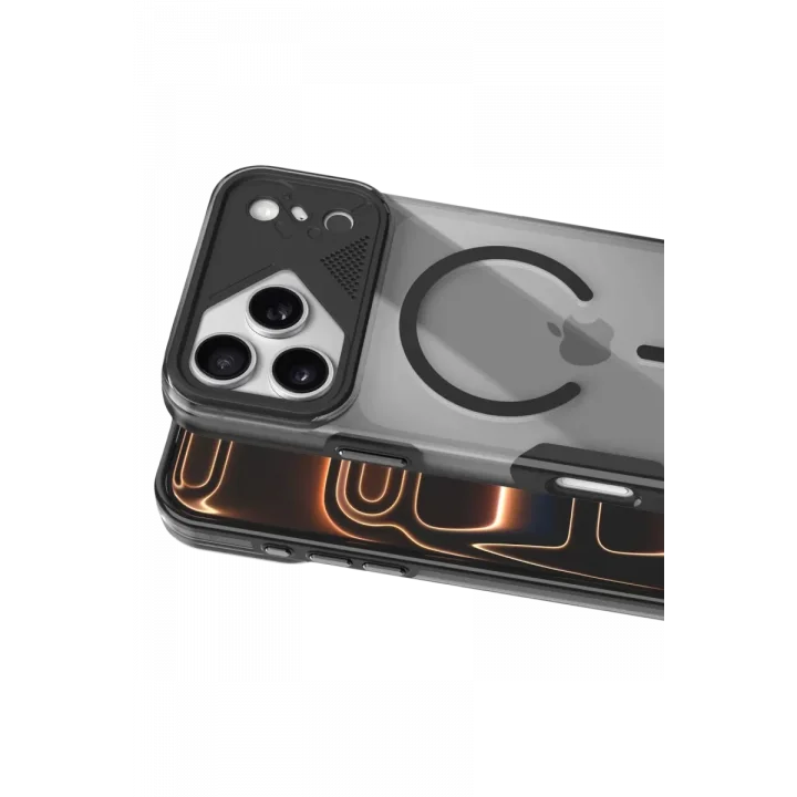 Mey İthalat®   iPhone 17 Pro Max Zinko Magsafe Kapak - Siyah