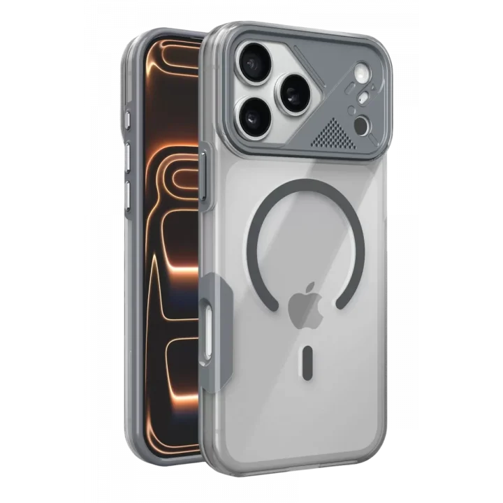 Mey İthalat®   iPhone 17 Pro Max Zinko Magsafe Kapak - Titan Gri