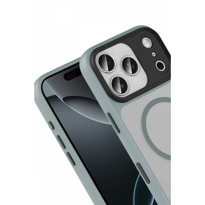 Mey İthalat®   iPhone 17 Pro Megane Magsafe Kapak - Titan Gri