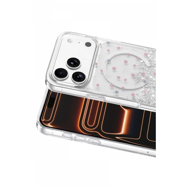 Mey İthalat®   iPhone 17 Pro Misk Simli Magsafe Kapak - Desen 1