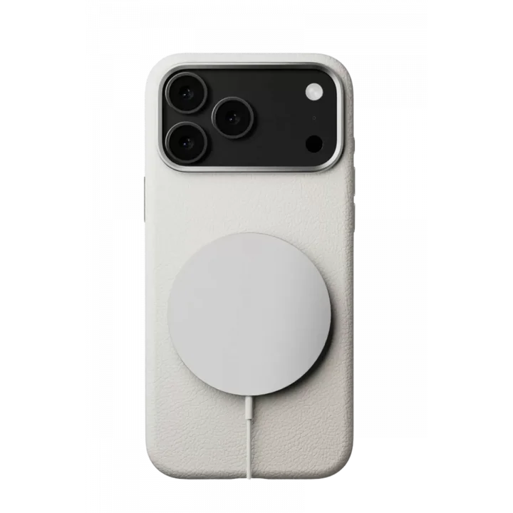 Mey İthalat®   iPhone 17 Pro Wonder Deri Magsafe Kapak - Beyaz