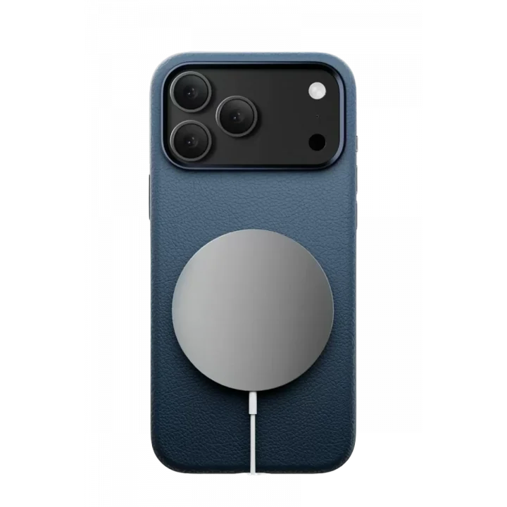Mey İthalat®   iPhone 17 Pro Wonder Deri Magsafe Kapak - Lacivert