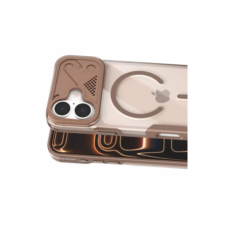 Mey İthalat®   iPhone 17 Zinko Magsafe Kapak - Çöl Titanyum