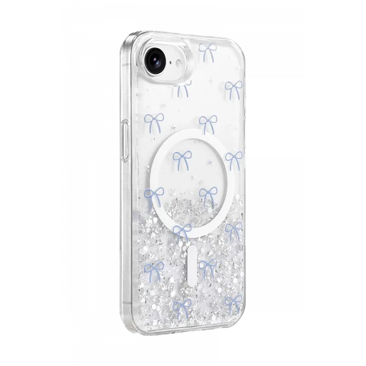 Mey İthalat®   iPhone 17E Misk Simli Magsafe Kapak - Desen 3